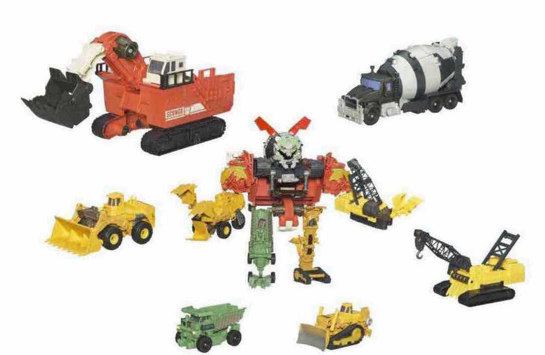 Photo 1 of HASBRO 2009 TRANSFORMERS REVENGE OF THE FALLEN CONSTRUCTICON DEVASTATOR, COMPLETE VEHICLE SET OF 6
