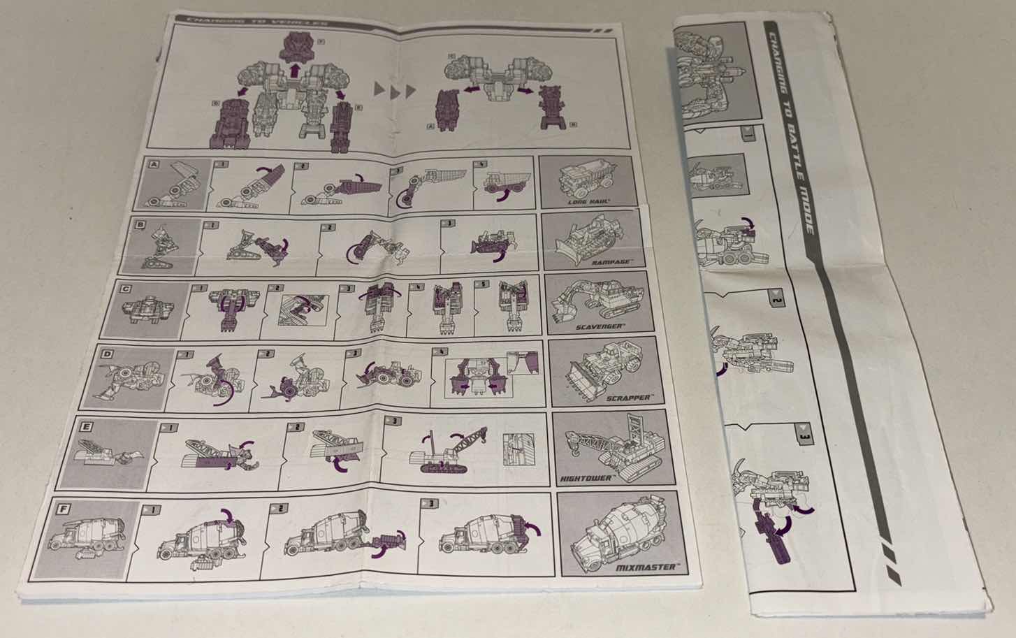 Photo 1 of HASBRO 2009 TRANSFORMERS REVENGE OF THE FALLEN CONSTRUCTICON DEVASTATOR, COMPLETE VEHICLE SET OF 6