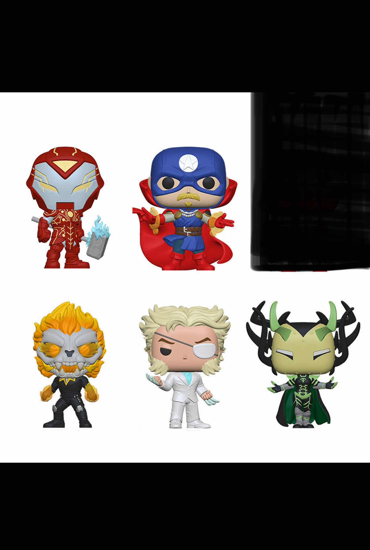 Photo 1 of NEW FUNKO POP! MARVEL INFINITY WARPS BOBBLE-HEAD VINYL FIGURE 5-PACK BUNDLE, COMPLETE SET #857, #858, #860, #861, #862