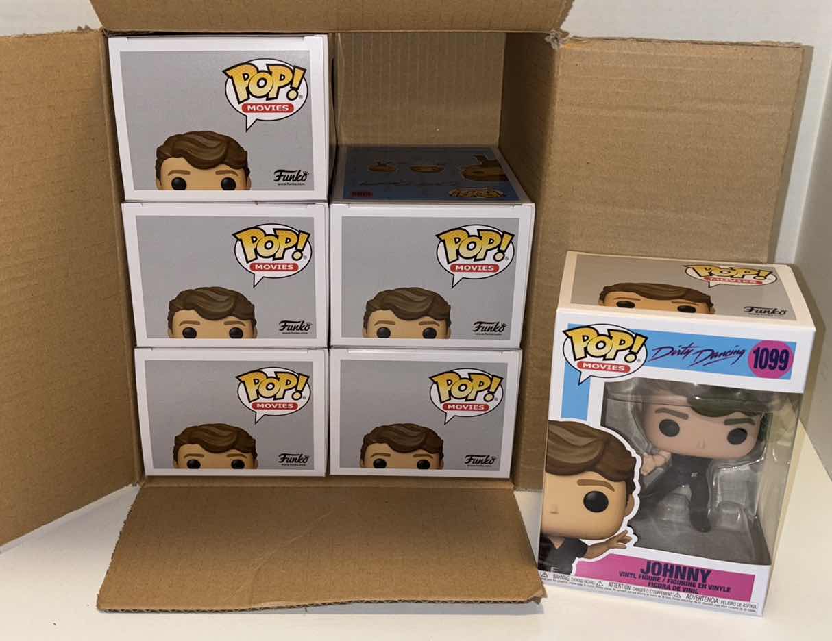Photo 1 of NEW FUNKO POP! MOVIES DIRTY DANCING VINYL FIGURE 6-PACK BUNDLE, #1099 JOHNNY