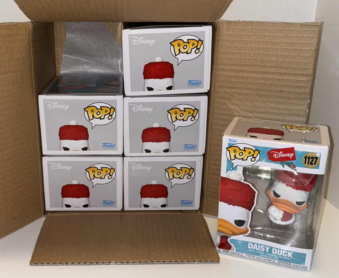 Photo 1 of NEW FUNKO POP! DISNEY VINYL FIGURE 6-PACK BUNDLE, #1127 HOLIDAY DAISY DUCK