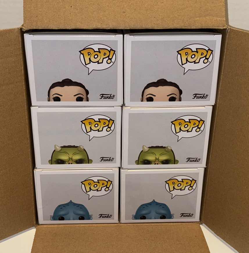 Photo 4 of NEW FUNKO POP! STAR WARS BOBBLE-HEAD VINYL FIGURE 6-PACK MIXED BUNDLE, #404 THE MYTHROL (2), #406 GAMORREAN FIGHTER (2), #434 REY TWO LIGHTSABERS (2)