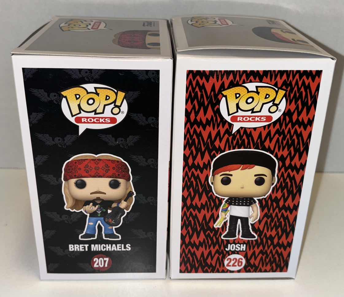 Photo 1 of NEW FUNKO POP! ROCKS VINYL FIGURE 6-PACK BUNDLE, #207 BRET MICHAELS (3) & #226 TWENTY ONE PILOTS “JOSH” (3)