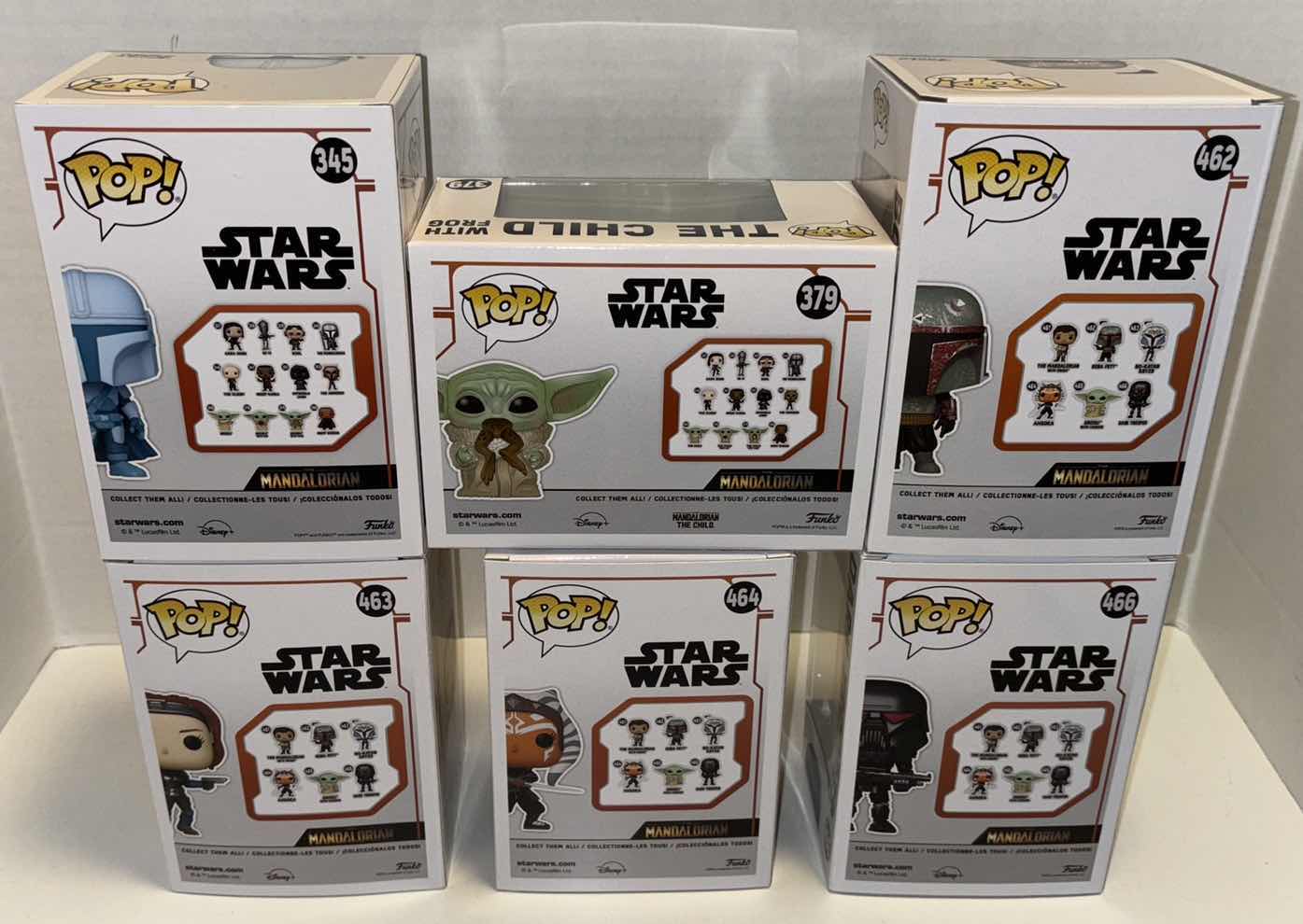 Photo 3 of NEW FUNKO POP! STAR WARS BOBBLE-HEAD VINYL FIGURE 6-PACK MIXED BUNDLE, #345, #379, #462, #463, #464, #466