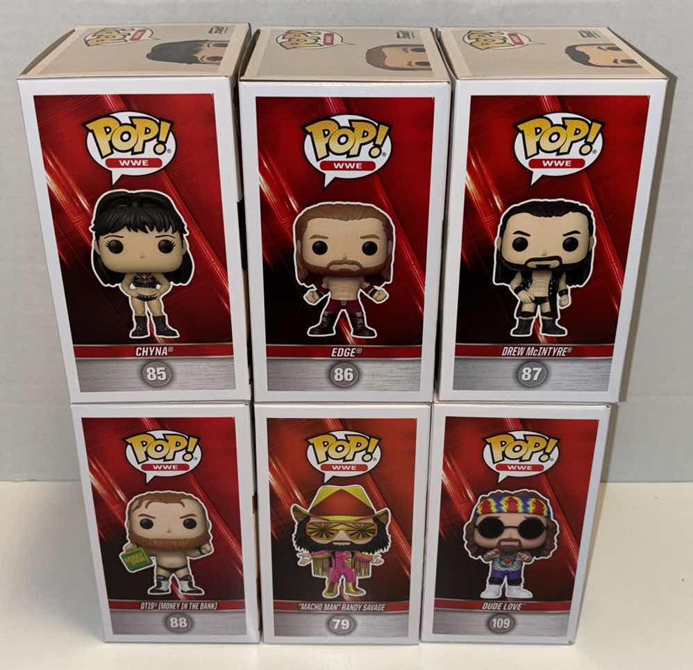 Photo 1 of NEW FUNKO POP! WWE VINYL FIGURE 6-PACK MIXED BUNDLE, #85, #86, #87, #88, #79, #109