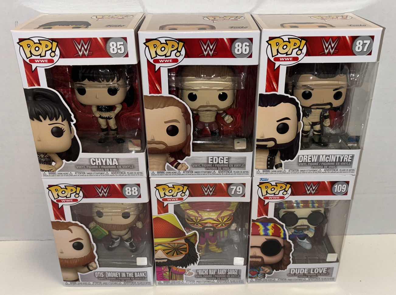 Photo 1 of NEW FUNKO POP! WWE VINYL FIGURE 6-PACK MIXED BUNDLE, #85, #86, #87, #88, #79, #109