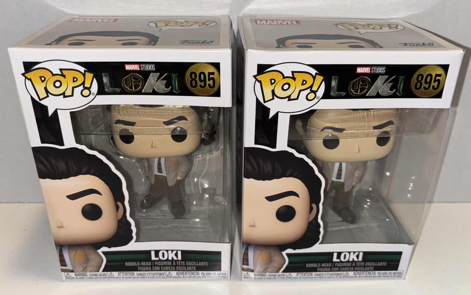 Photo 1 of NEW FUNKO POP! MARVEL STUDIOS VINYL FIGURES 2-PACK, #895 LOKI