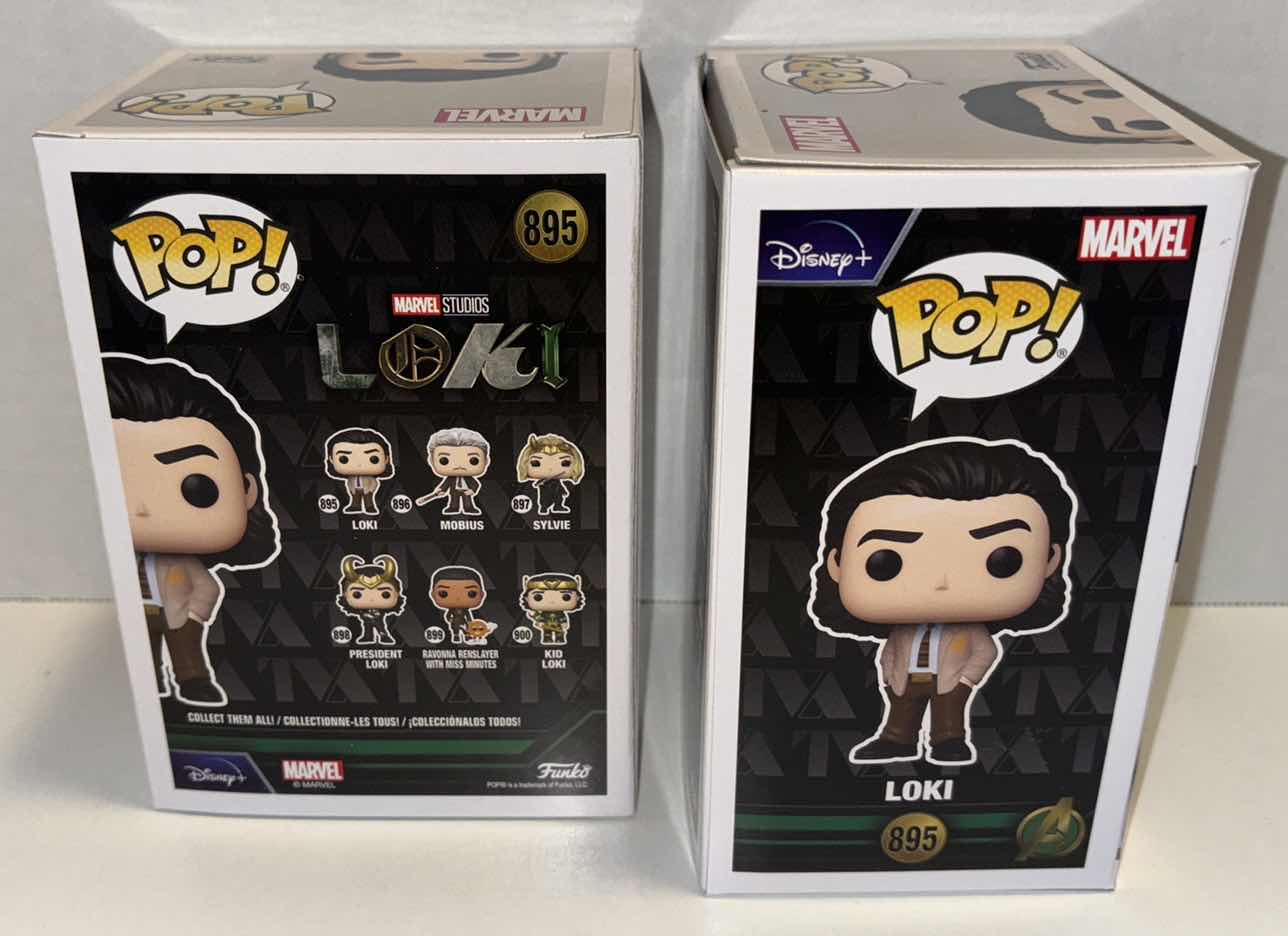 Photo 1 of NEW FUNKO POP! MARVEL STUDIOS VINYL FIGURES 2-PACK, #895 LOKI