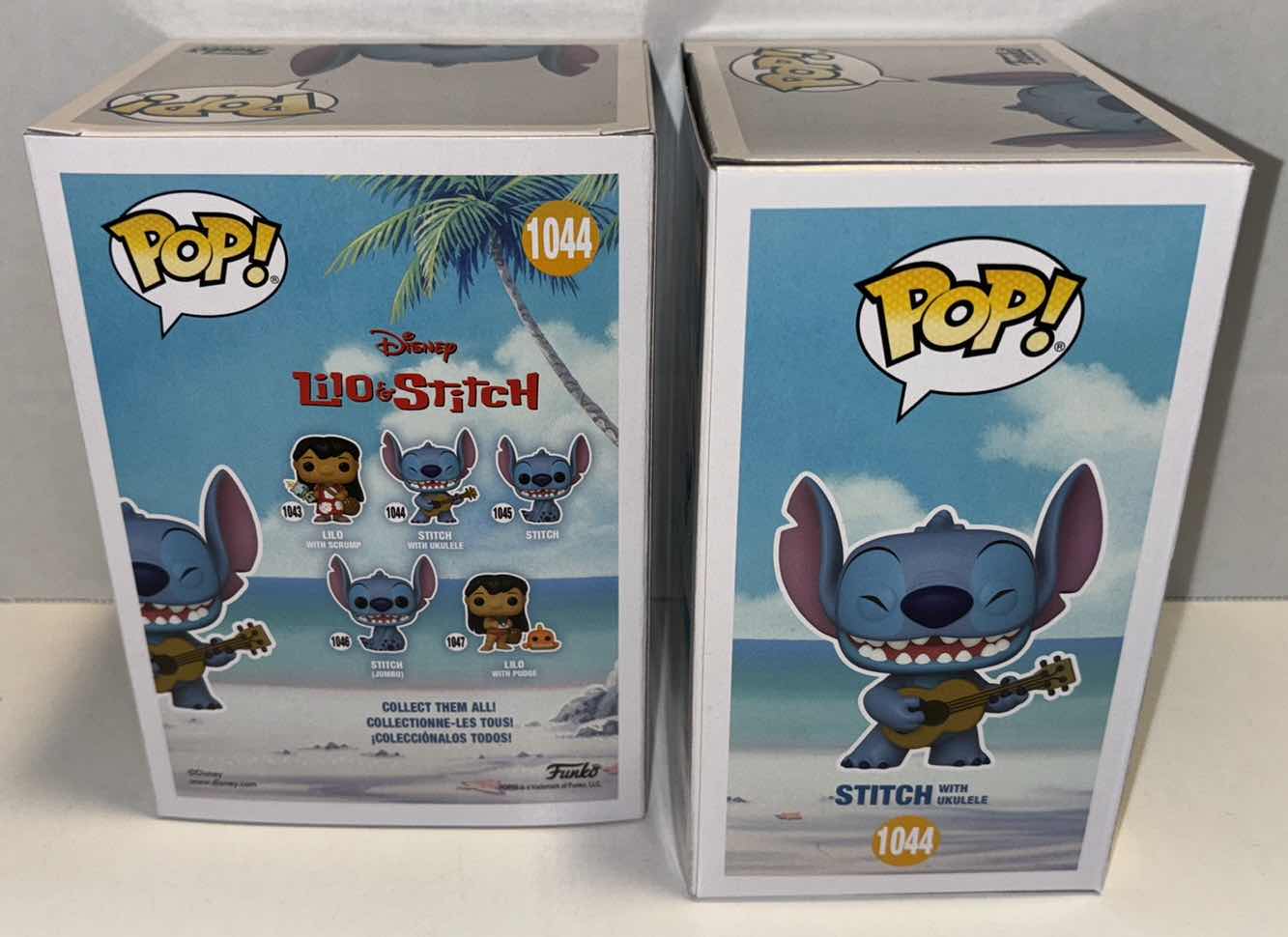 Photo 1 of NEW FUNKO POP! DISNEY VINYL FIGURE 2-PACK, LILO & STITCH #1044 STITCH WITH UKULELE