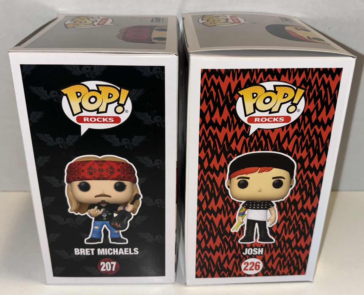 Photo 1 of NEW FUNKO POP! ROCKS VINYL FIGURE 2-PACK,  #207 BRET MICHAELS & TWENTYONE PILOTS #226 JOSH