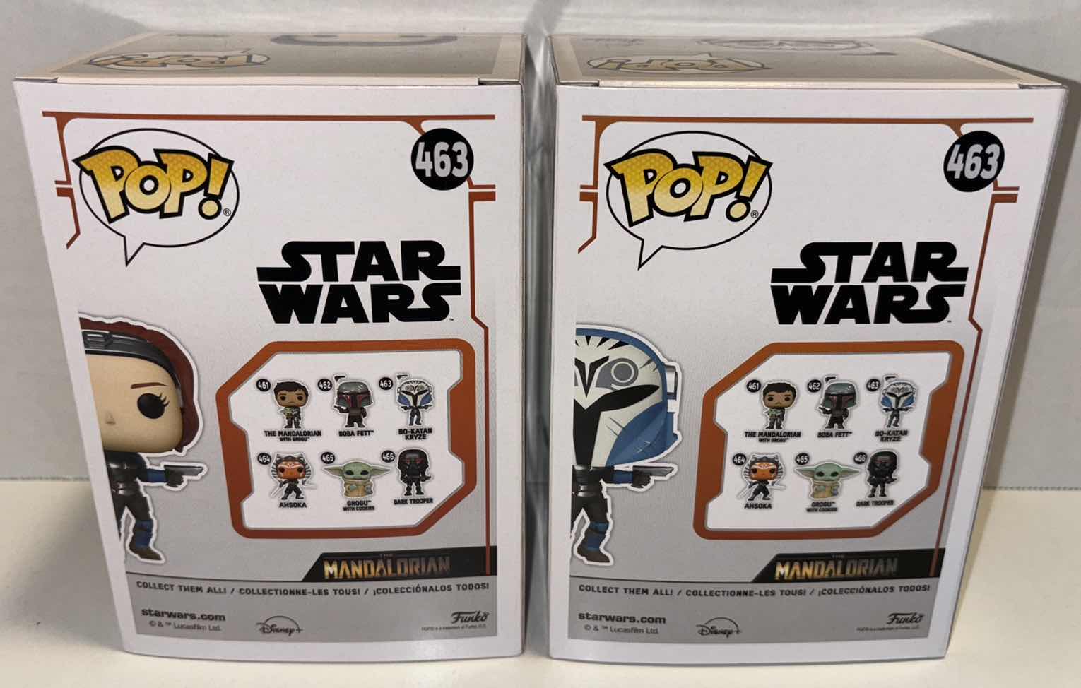 Photo 1 of NEW FUNKO POP! STAR WARS BOBBLE-HEAD FIGURE 2-PACK, CHASE LIMITED EDITION #463 BO-KATAN KRYZE (UNMASKED) & #463 BO-KATAN KRYZE (MASKED)