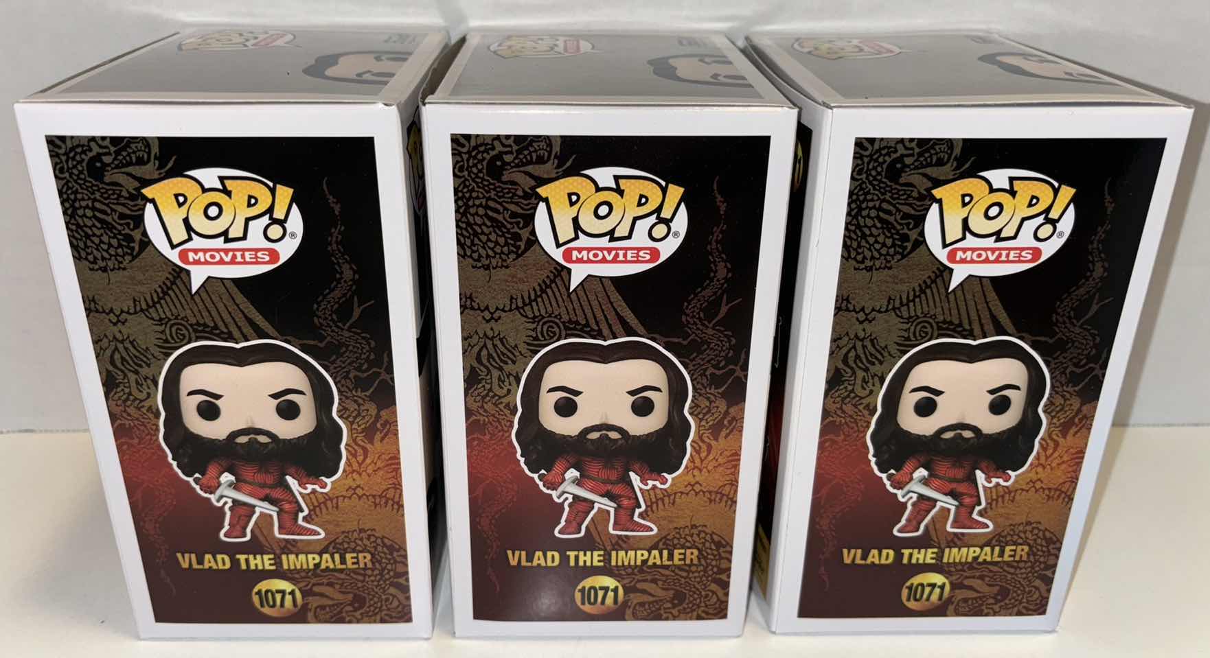 Photo 1 of NEW FUNKO POP! MOVIES 3-PACK VINYL FIGURES, BRAM STOKER’S DRACULA #1071 VLAD THE IMPALER