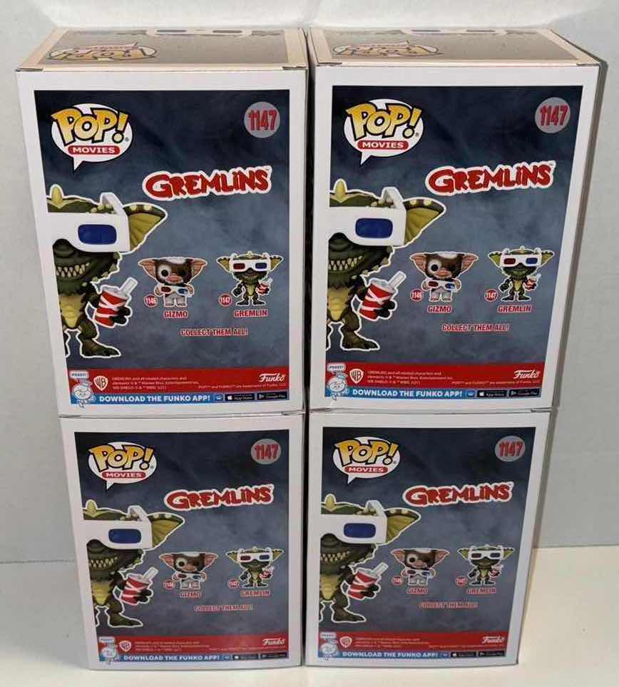 Photo 1 of NEW FUNKO POP! MOVIES GREMLINS 4-PACK VINYL FIGURE, #1147 GREMLIN