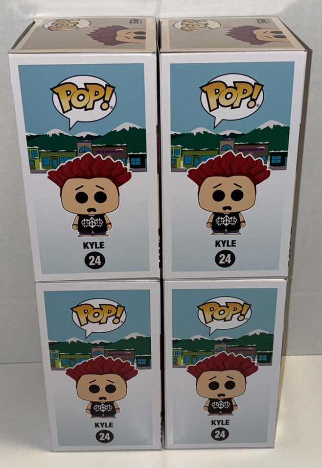 Photo 2 of NEW FUNKO POP! SOUTH PARK 4-PACK BUNDLE VINYL FIGURE, #24 “KYLE”