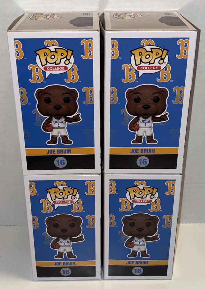 Photo 1 of NEW FUNKO POP! COLLEGE MASCOT 4-PACK VINYL FIGURE, UCLA #16 JOE BRUIN