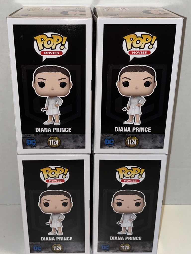 Photo 1 of NEW FUNKO POP! MOVIES DC 4-PACK VINYL FIGURE, ZACK SNYDER’S JUSTICE LEAGUE #1124 DIANA PRINCE