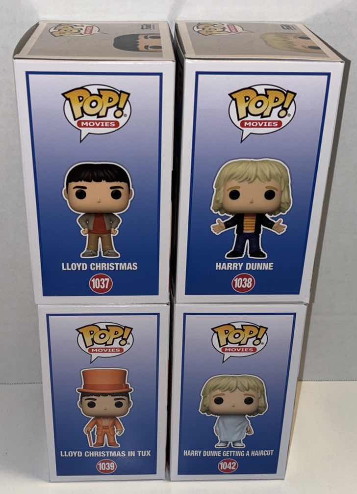 Photo 1 of NEW FUNKO POP! MOVIES 4-PACK VINYL FIGURE, DUMB AND DUMBER #1037, #1038, #1039, #1042