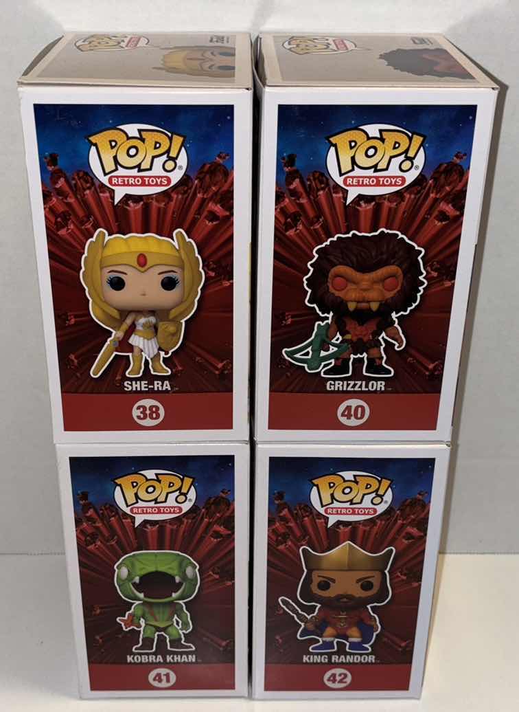 Photo 1 of NEW FUNKO POP! RETRO TOYS MASTERS OF THE UNIVERSE 4-PACK VINYL FIGURE, #38, #40, #41 & #42