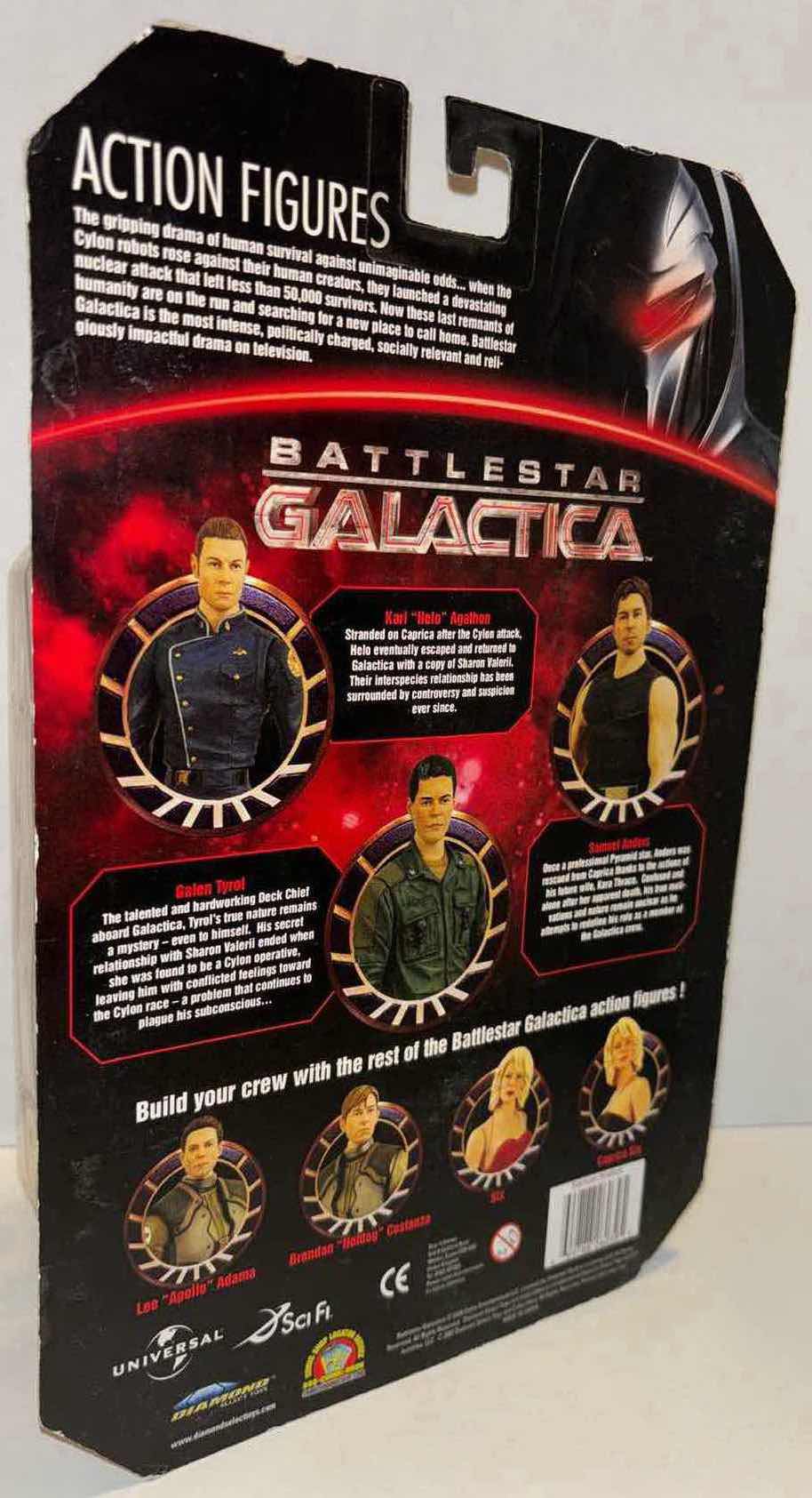 Photo 1 of NEW DIAMOND SELECT TOYS 2007 BATTLESTAR GALACTICA ACTION FIGURE, “SAMUEL ANDERS”