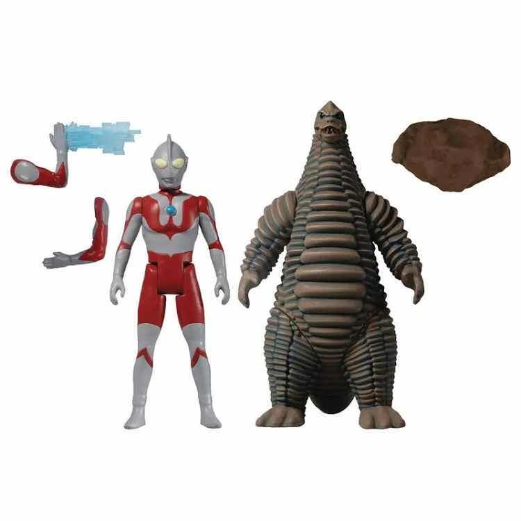 View 2 of NEW 3-PACK MEZCO TOYZ 5 POINTS ULTRAMAN AND RED KING BOXED SET