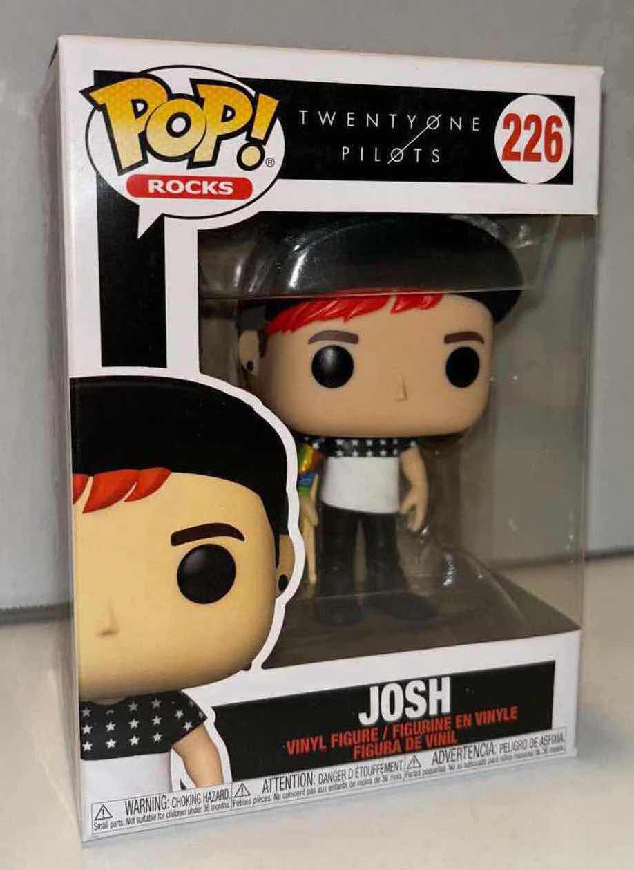 Photo 1 of NEW FUNKO POP! ROCKS TWENTYONE PILOTS VINYL FIGURE, #226 JOSH