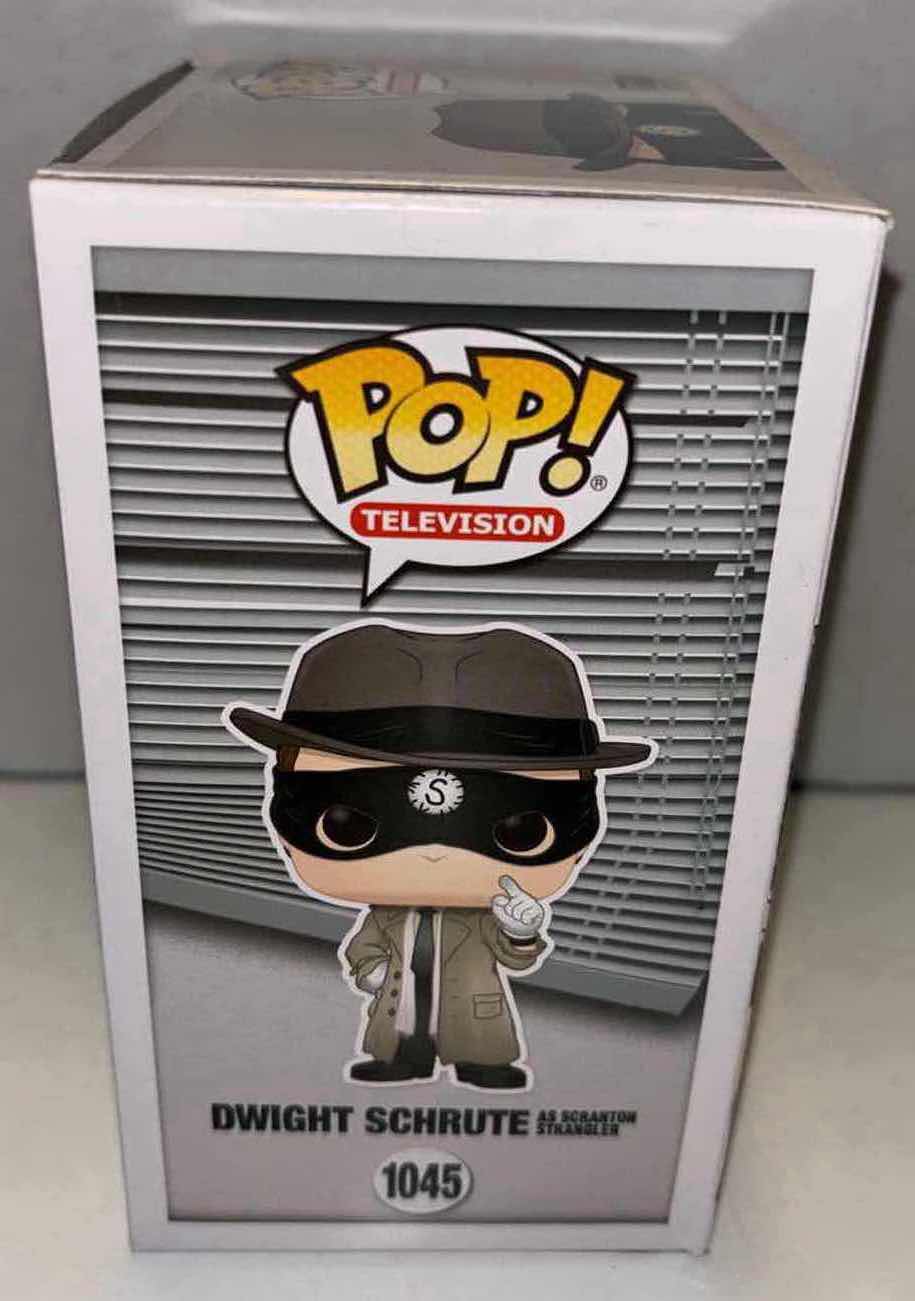Photo 1 of NEW FUNKO POP! TELEVISION THE OFFICE VINYL FIGURE, #1045 DWIGHT SCHRUTE AS SCRANTON STRANGLER