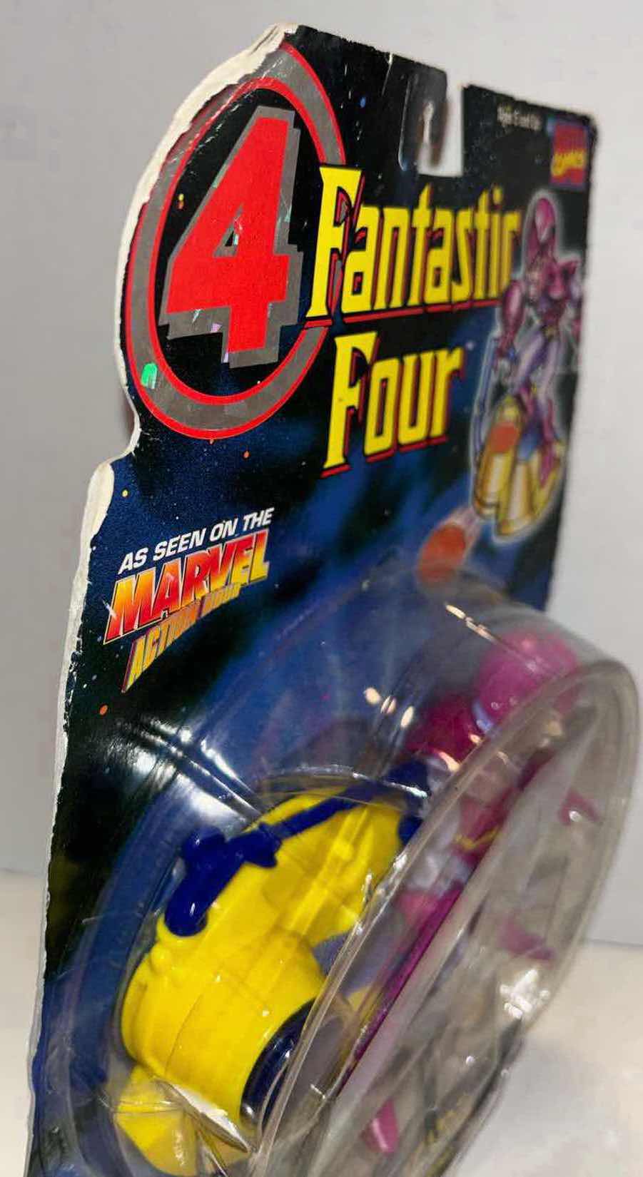 Photo 1 of NEW 1996 TOY BIZ MARVEL COMICS FANTASTIC FOUR ACTION FIGURE & ACCESSORIES, “WIZARD” W DISK FIRING ACTION PLATFORM