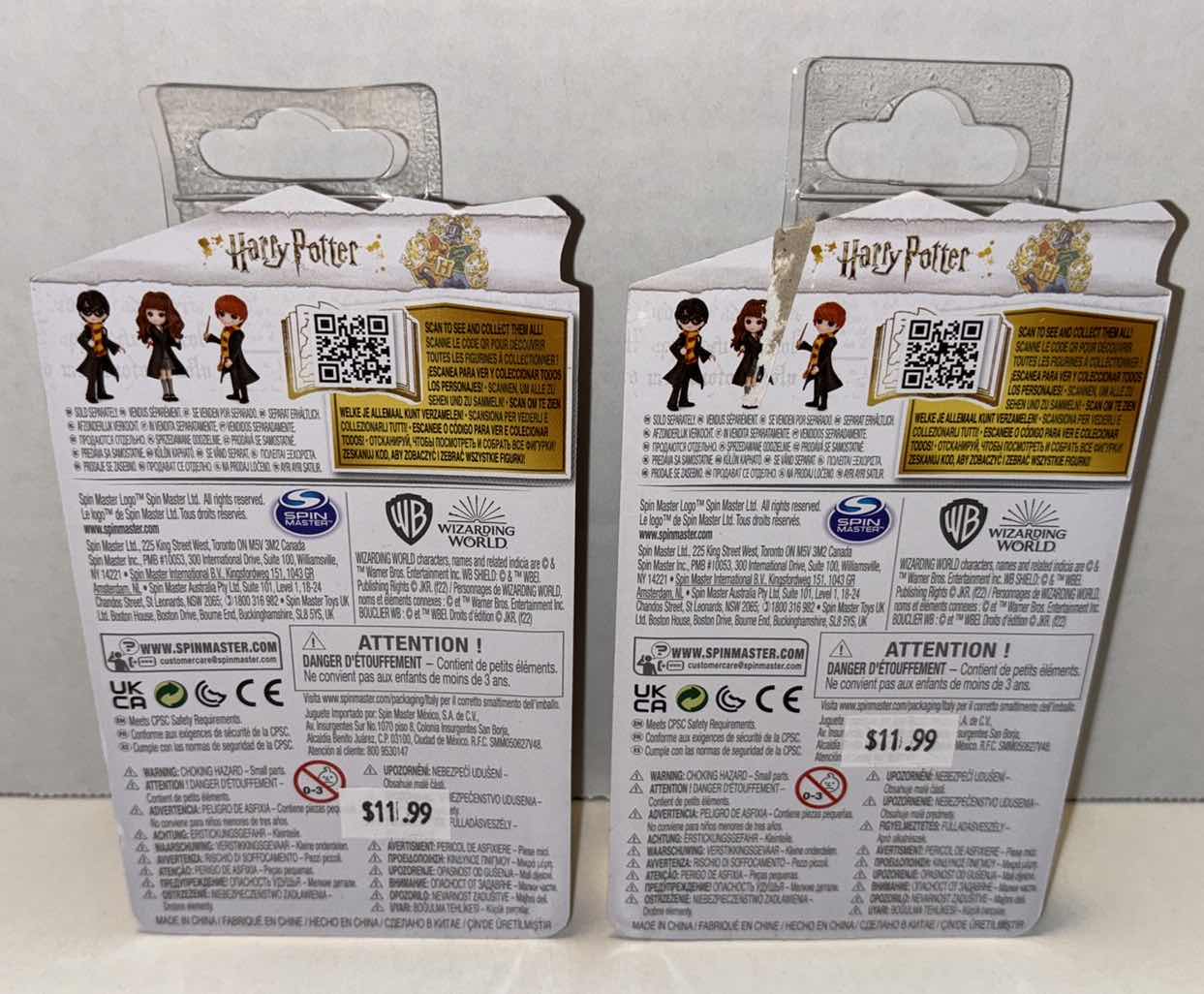 Photo 1 of NEW 2-PACK SPIN MASTER WIZARDING WORLD HARRY POTTER MAGICAL MINIS 3” FIGURE, “GINNY WEASLEY” & “RON WEASLEY”