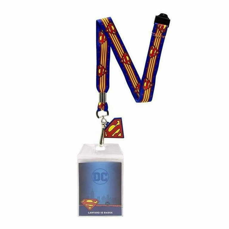 Photo 1 of NEW DC SUPERMAN LANYARD ID BADGE W PVC CHARM, PACK OF 6
