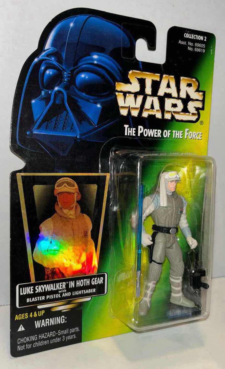 Photo 1 of NEW KENNER STAR WARS THE POWER OF THE FORCE ACTION FIGURE, LUKE SKYWALKER IN HOTH GEAR W BLASTER PISTOL & LIGHTSABER (1)