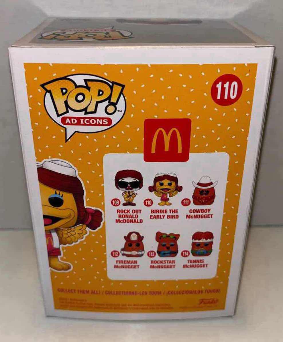 Photo 1 of NEW FUNKO POP! ICONS VINYL FIGURE, MCDONALDS #110 BIRDIE THE EARLY BIRD