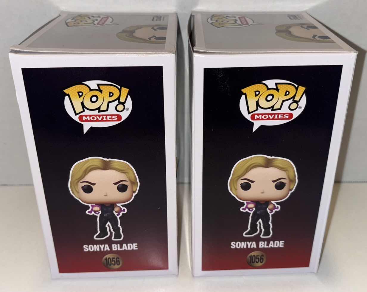 Photo 1 of NEW 2-PACK FUNKO POP! MOVIES VINYL FIGURE, MORTAL KOMBAT #1056 SONYA BLADE