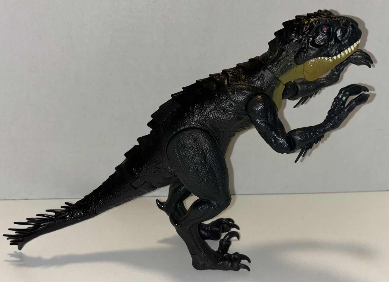 Photo 1 of JURASSIC WORLD DINOSAUR ACTION FIGURES (4 PCS- JW 14” FALLEN KINGDOM INDORAPTOR, JW SLASH N BATTLE SCORPIOS REX, JW ATTACK STEGOSAURUS &  JW ROARIVORES BARYONYX)