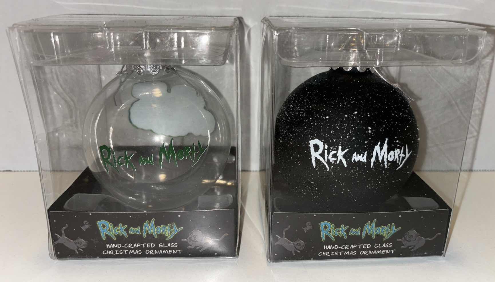 Photo 5 of NEW ADULT SWIM RICK AND MORTY 2 HANDCRAFTED GLASS ORNAMENTS & 5 PC KURT S. ADLER “MR. POOPY BUTT” ORNAMENTS