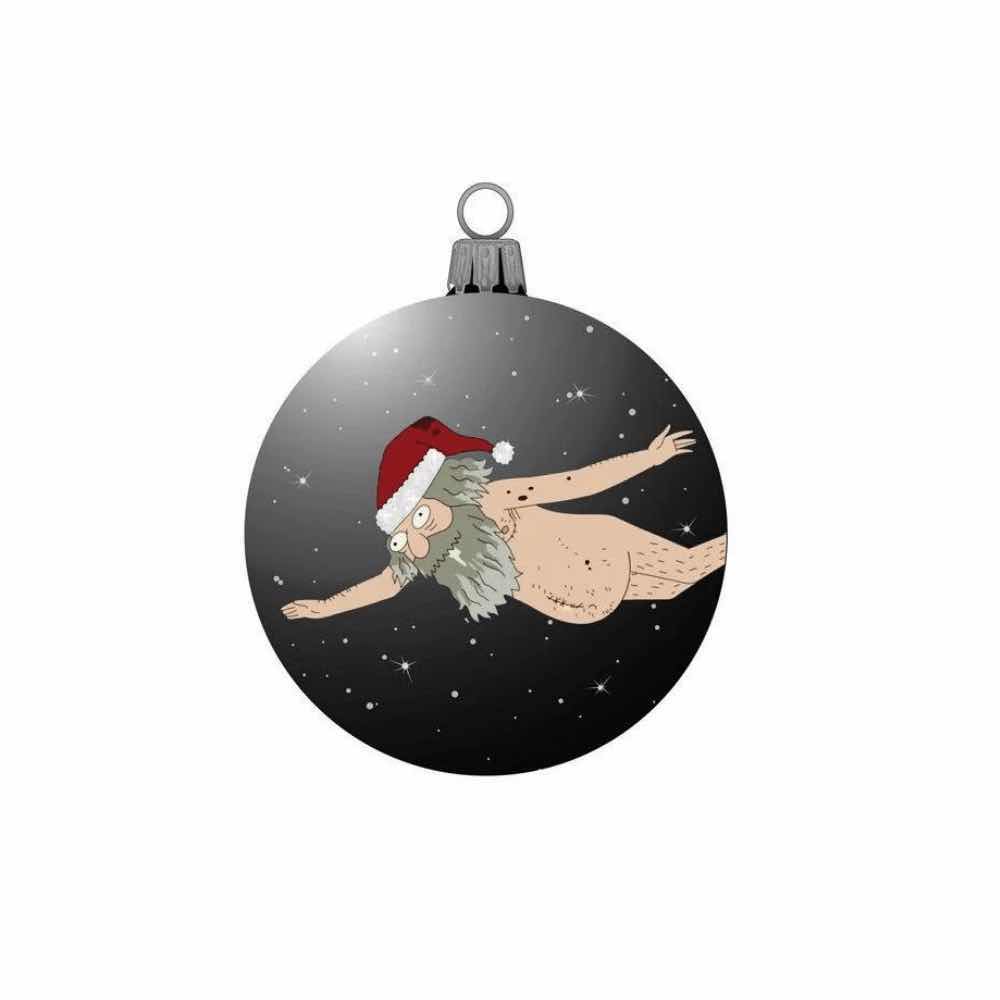 Photo 3 of NEW ADULT SWIM RICK AND MORTY 2 HANDCRAFTED GLASS ORNAMENTS & 5 PC KURT S. ADLER “MR. POOPY BUTT” ORNAMENTS