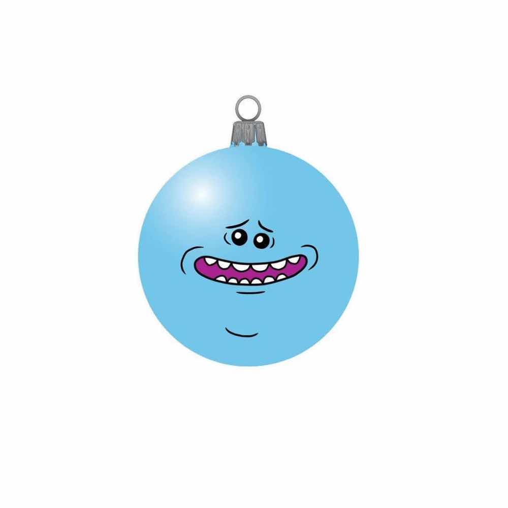 Photo 2 of NEW ADULT SWIM RICK AND MORTY 2 HANDCRAFTED GLASS ORNAMENTS & 5 PC KURT S. ADLER “MR. POOPY BUTT” ORNAMENTS