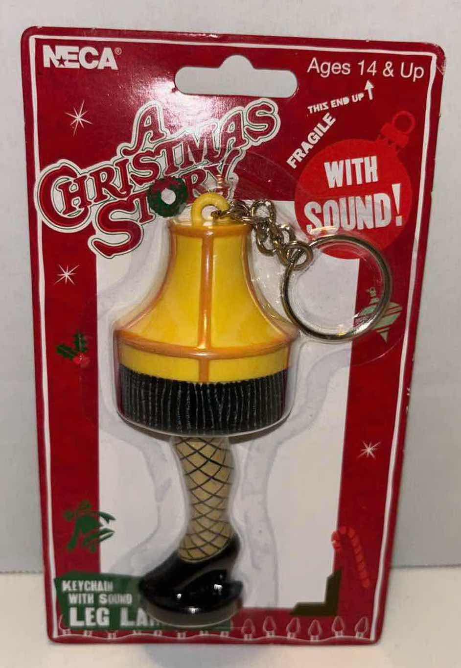 Photo 1 of NEW FUNKO GAMES A CHRISTMAS STORY “A MAJOR CARD GAME” & NECA A CHRISTMAS STORY LEG LAMP TALKING KEYCHAIN (2)