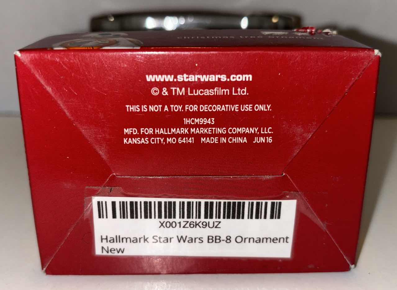 Photo 1 of NEW 2-PACK HALLMARK CHRISTMAS STAR WARS BB-8 ORNAMENTS