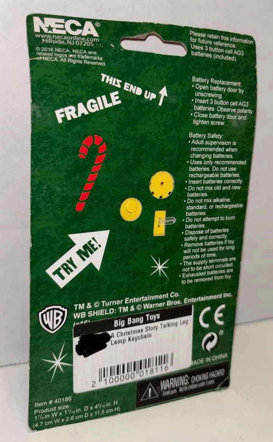 Photo 1 of NEW SPOONTIQUES 20 OZ INSULATED CUP WITH STRAW & NECA A CHRISTMAS STORY LEG LAMP TALKING KEYCHAIN