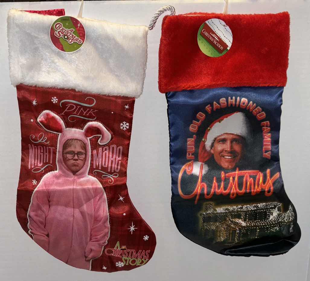 Photo 1 of BRAND NEW KURT S ADLER A CHRISTMAS STORY/ NATIONAL LAMPOONS CHRISTMAS VACATION STOCKING (2)