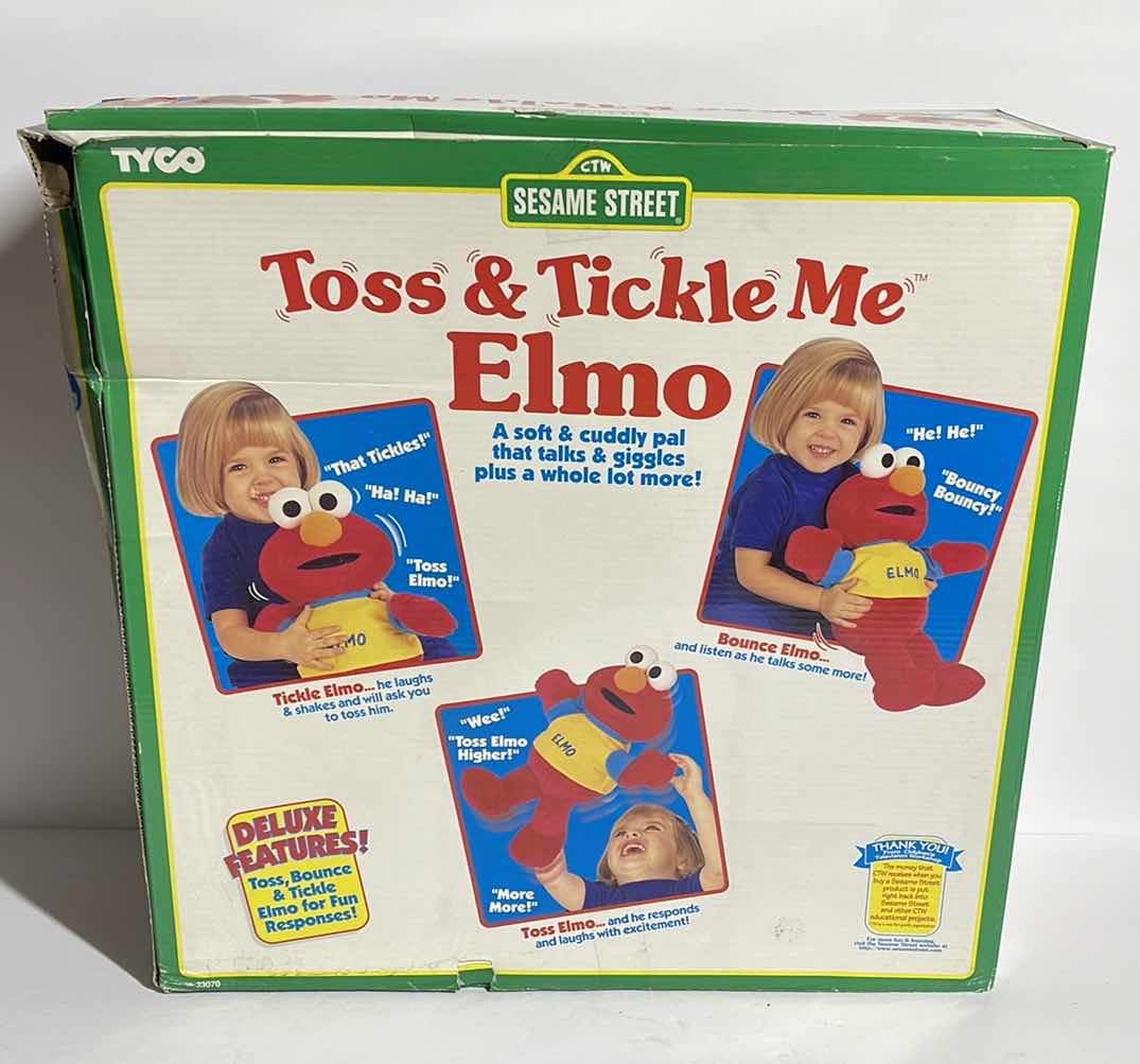 Photo 1 of VINTAGE NIB TOSS & TICKLE ME ELMO