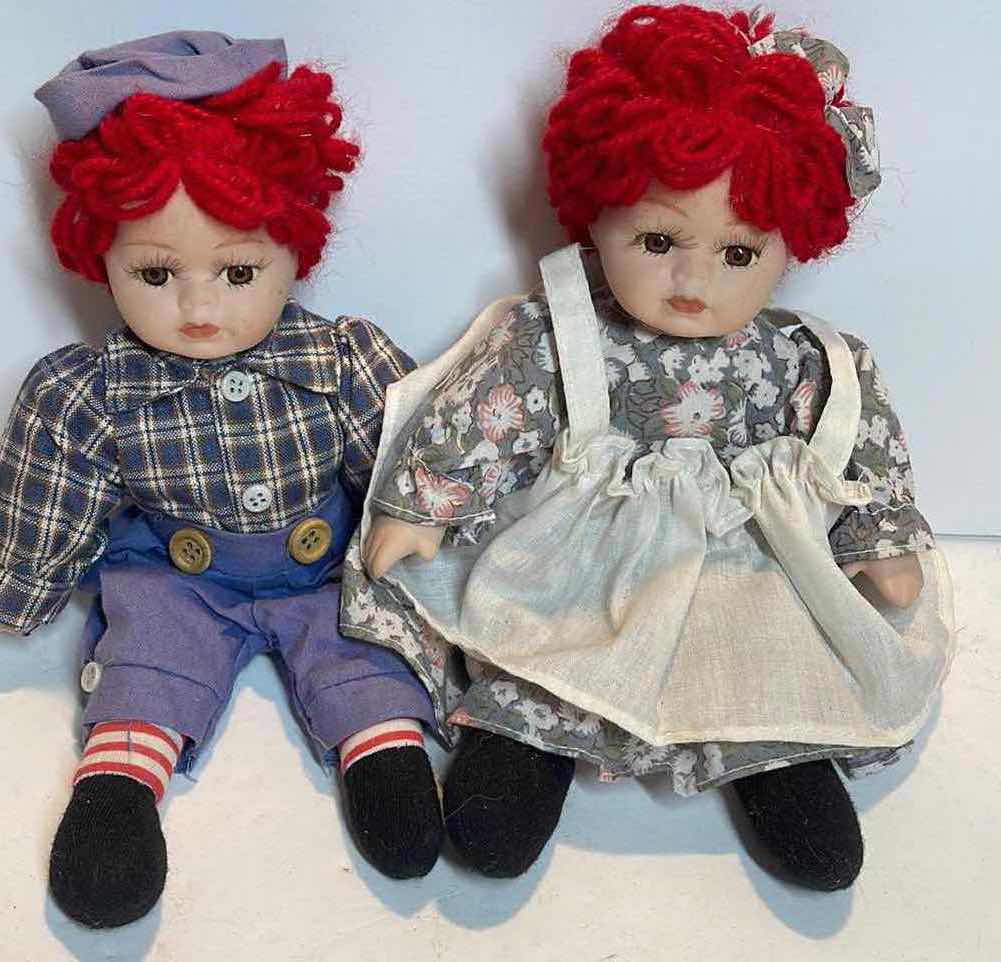 Photo 1 of RAGGED& ANDY PORCELAIN FACE DOLLS