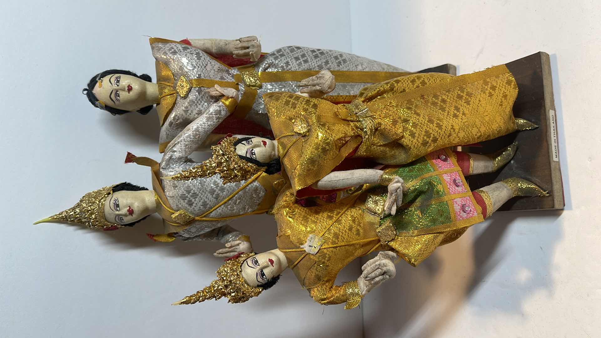 Photo 1 of VINTAGE THAI DOLLS COSTUME SIAM TRADITIONAL DANCERS