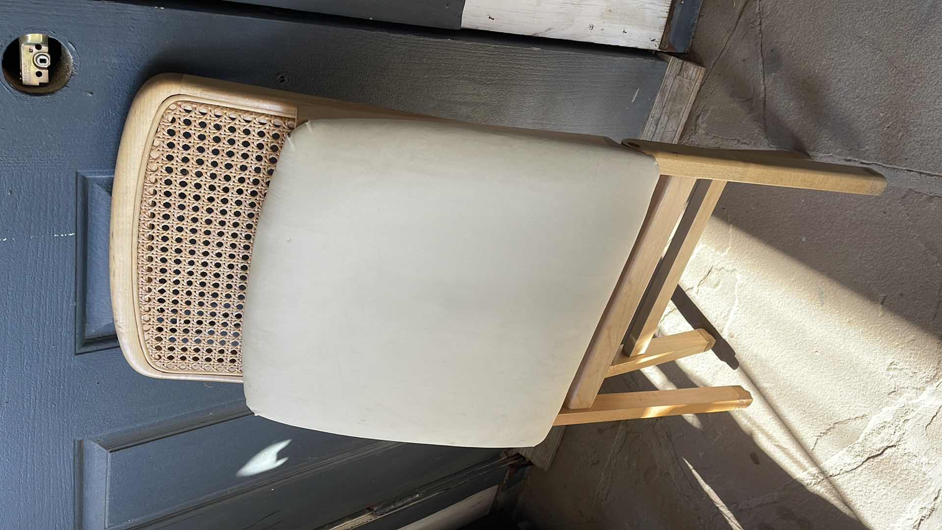 Photo 1 of MCM FOLDING SOLID WOOD SIDE CHAIR WITH w/ CAIN BACK