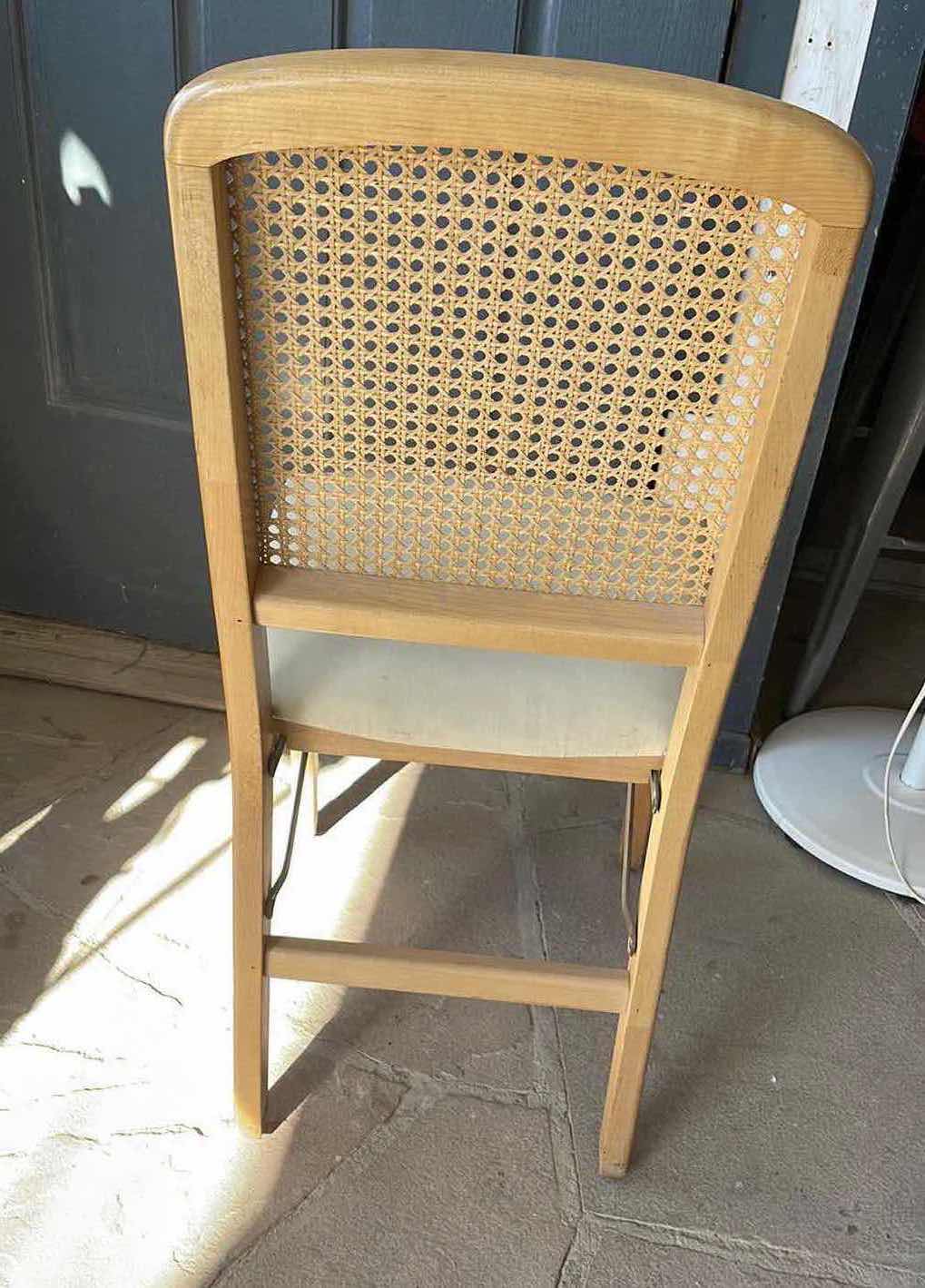 Photo 1 of MCM FOLDING SOLID WOOD SIDE CHAIR WITH w/ CAIN BACK