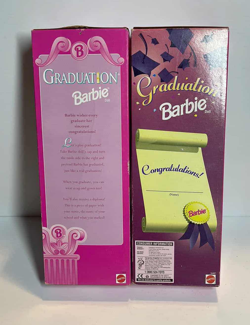 Photo 1 of 1997 & 98 GRADUATION BARBIES NIB