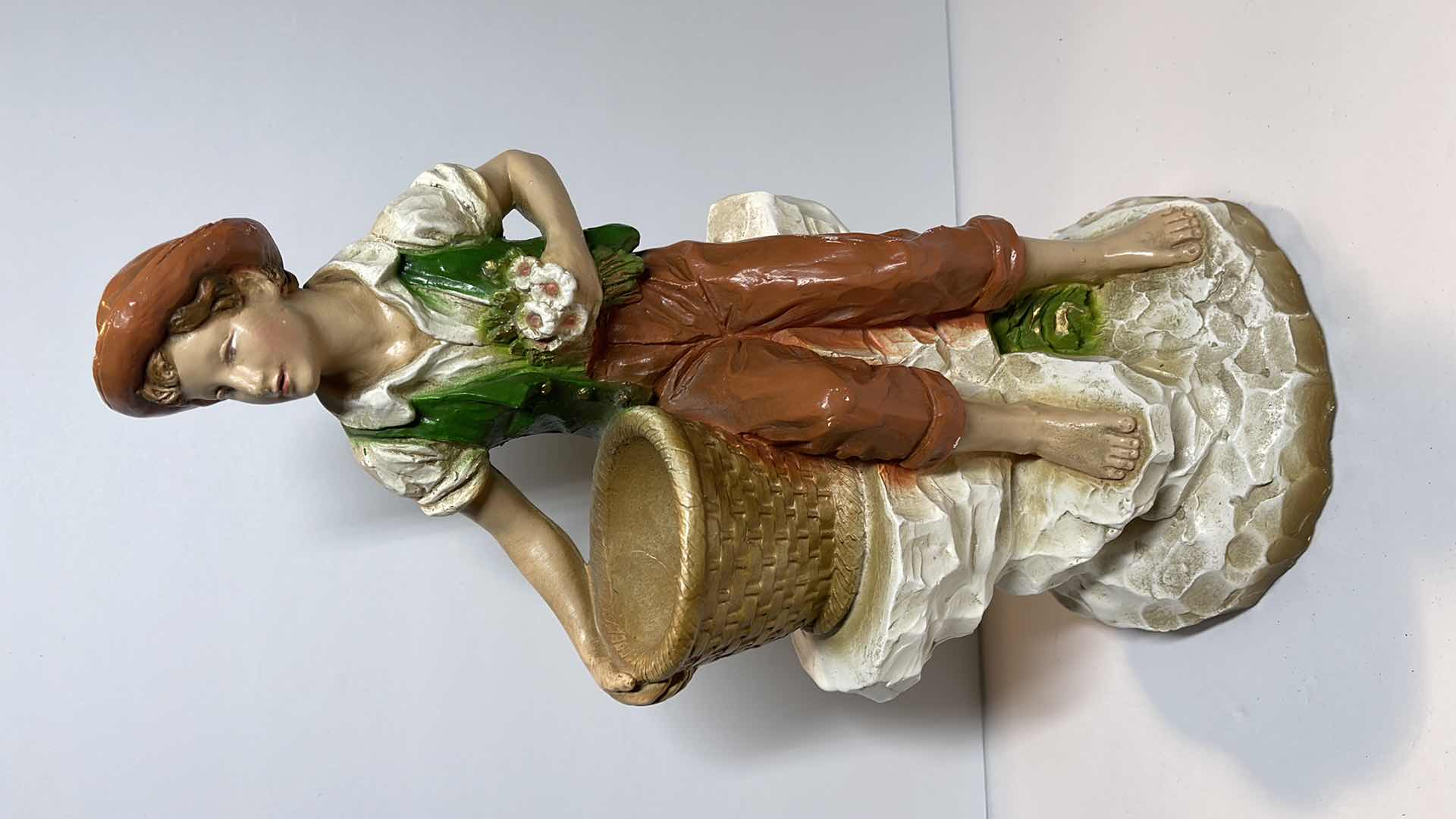 Photo 1 of VINTAGE UNIVERSAL STATUARY STAUES GIRL AND BOY