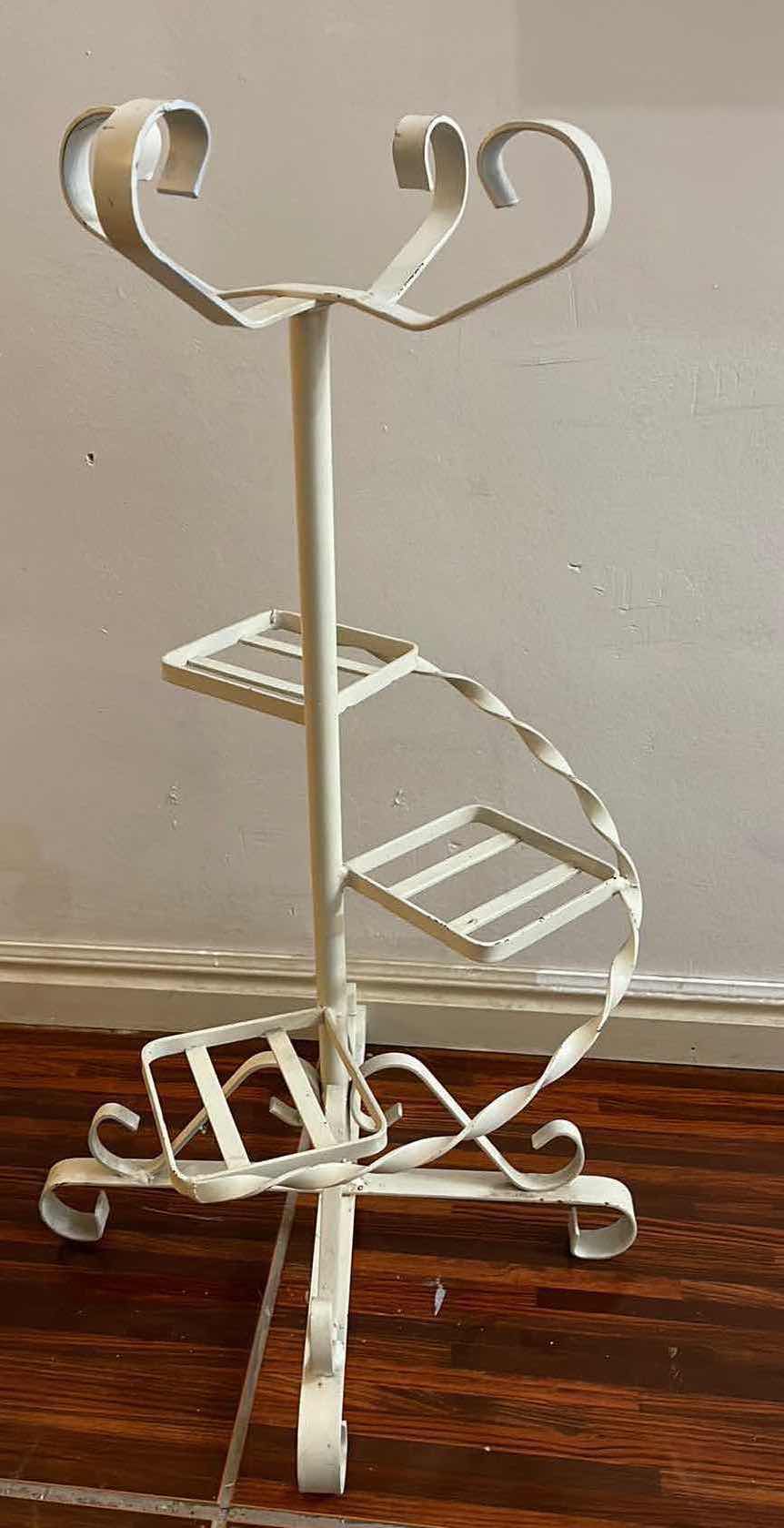 Photo 1 of VINTAGE WROUGHT IRON PLANT STAND H-32”