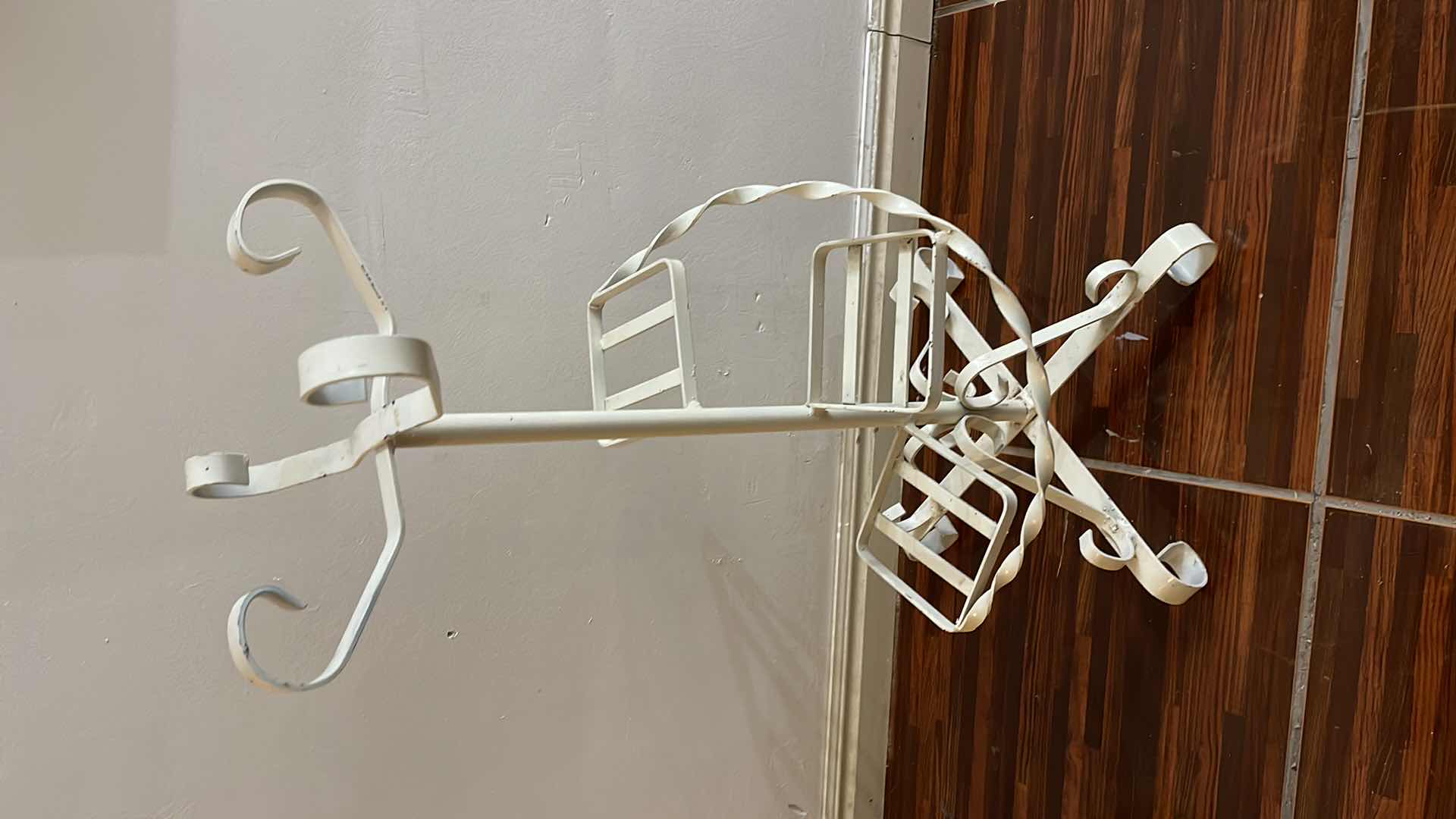 Photo 1 of VINTAGE WROUGHT IRON PLANT STAND H-32”