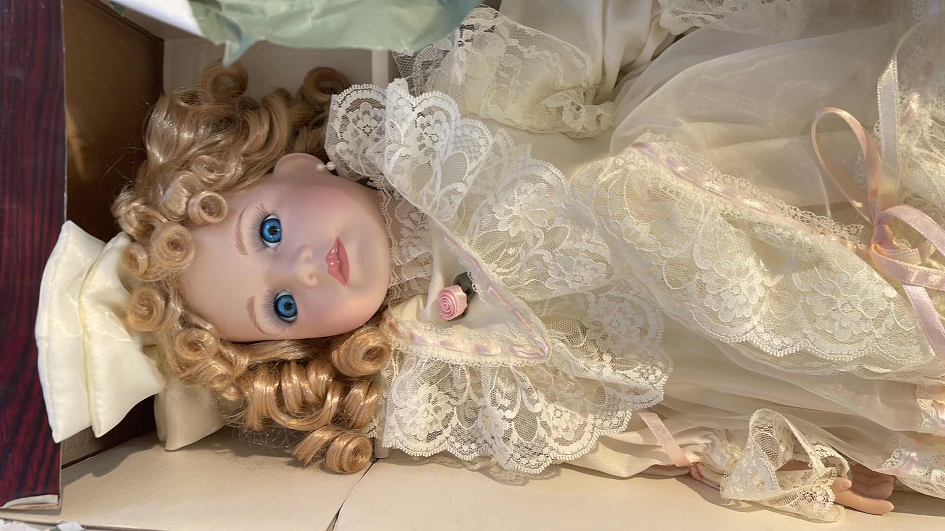 Photo 1 of TIMELESS 3/2500 PORCELAIN DOLL W/ COA AND BOX